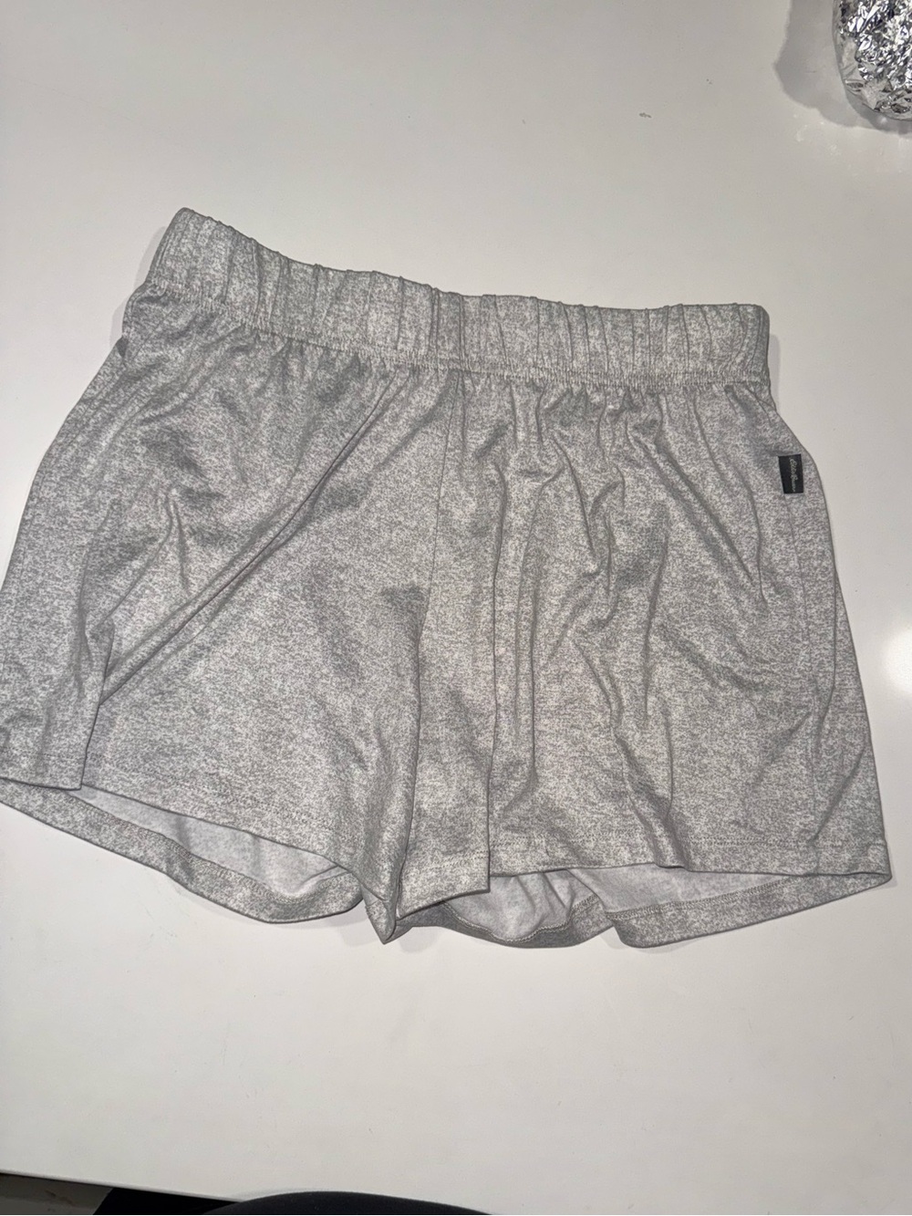Eddie Bauer Light Gray Women's Athletic Shorts
